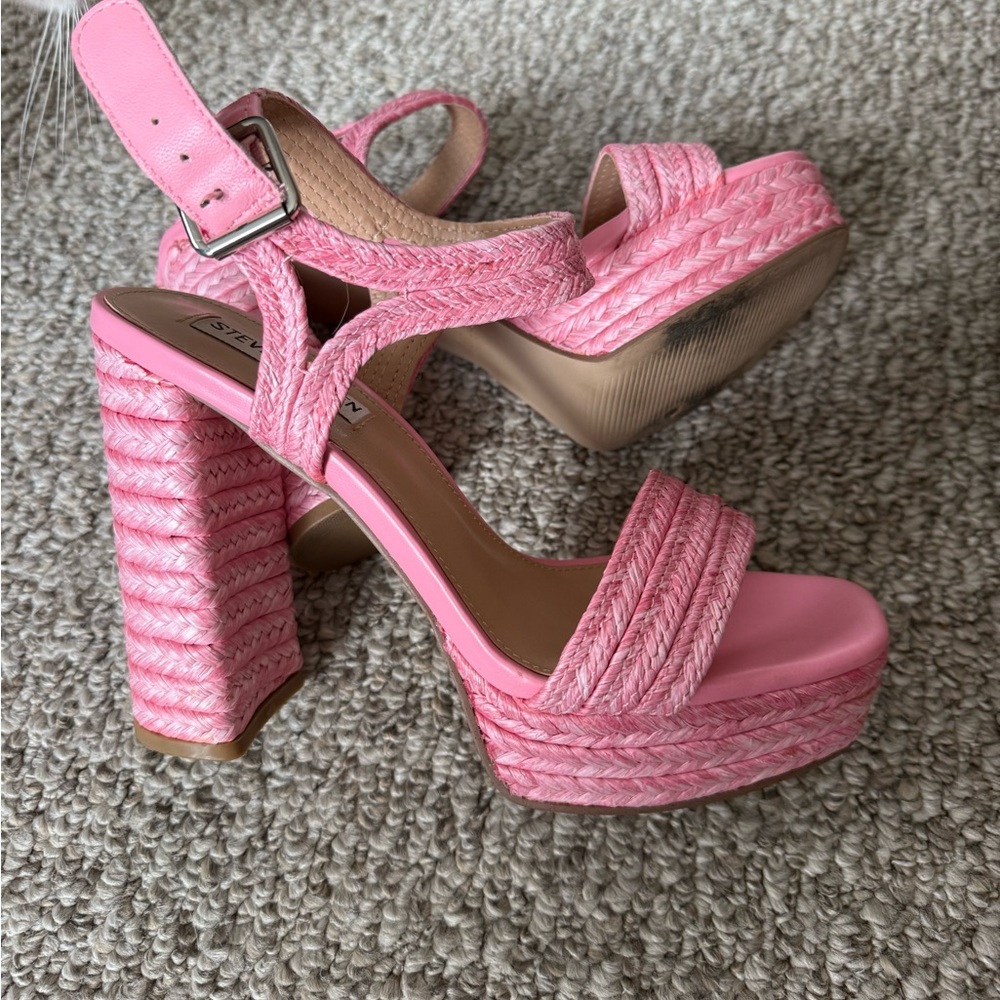 Steven Madden Pink Platform Sandals